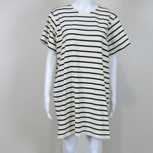 Tuckernuck Black Stripe Lucie Dress 100% Cotton SIZE Large